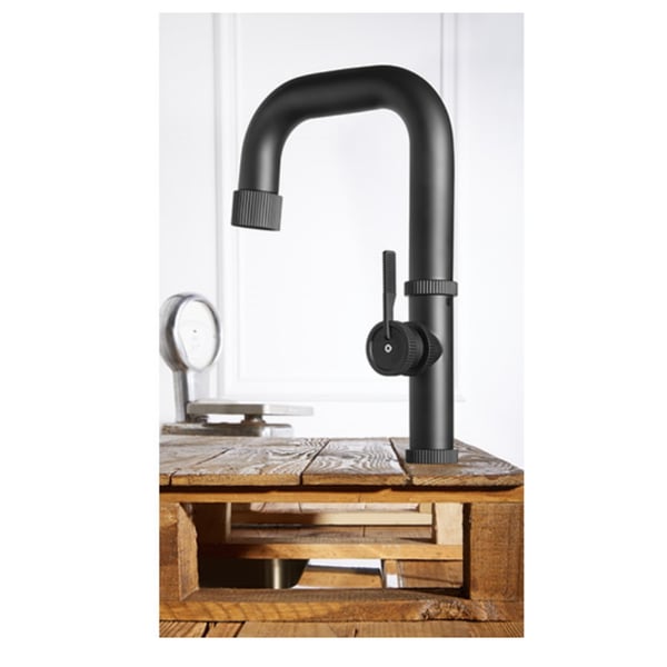 Μπαταρία νεροχύτη Raw black matt